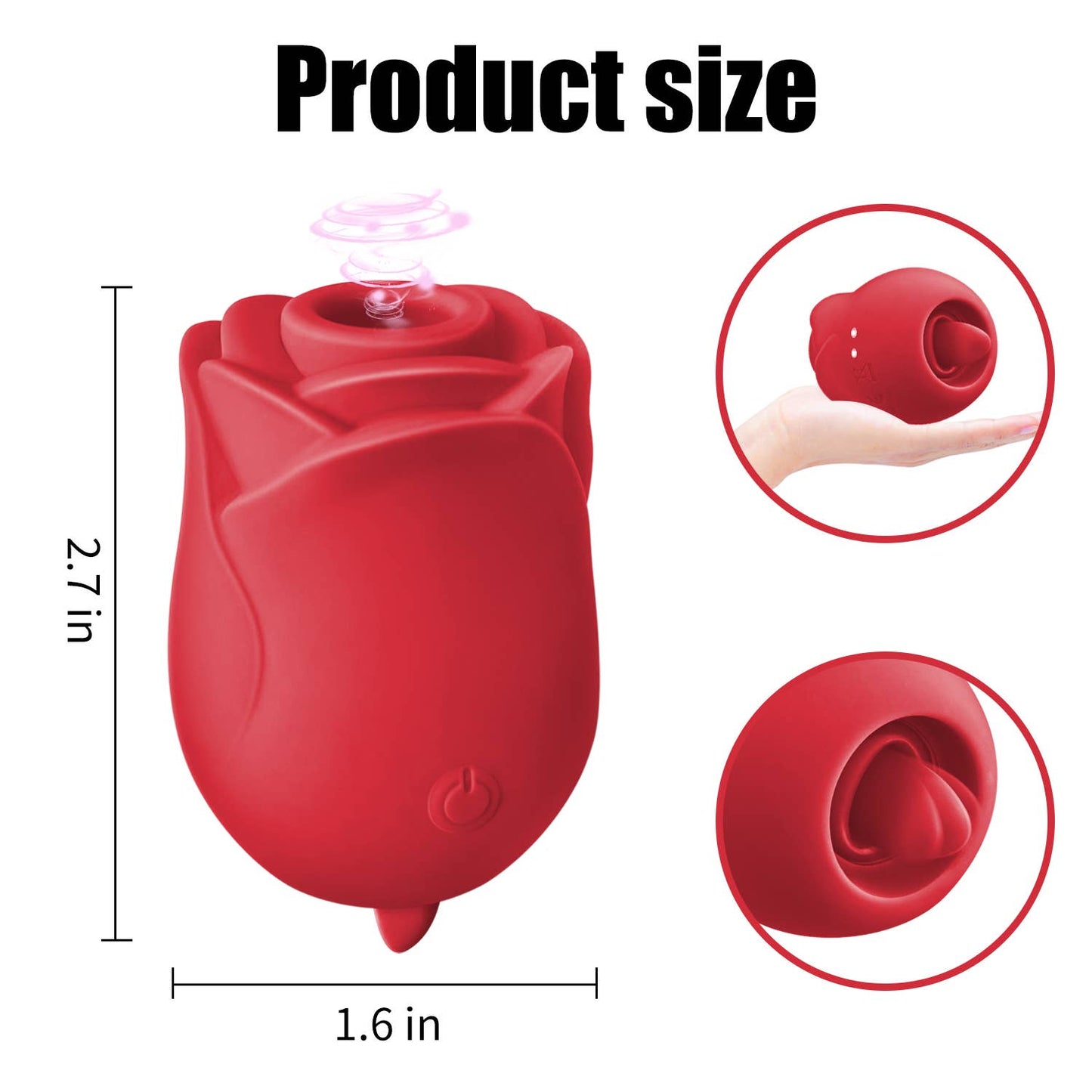 Small Rose and tongue 2 in 1 Adult Sex Toys