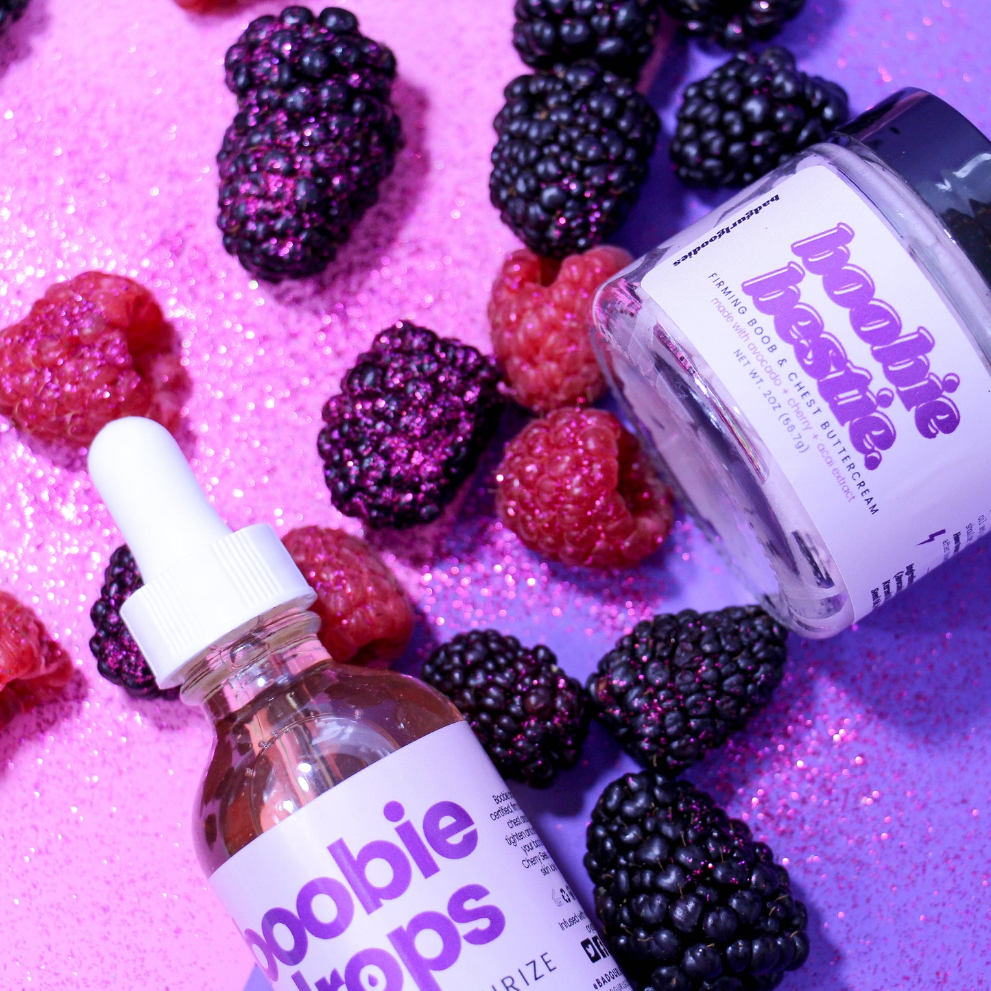 Boobie Drops Acai Breast & Chest Crystal Infused Oil