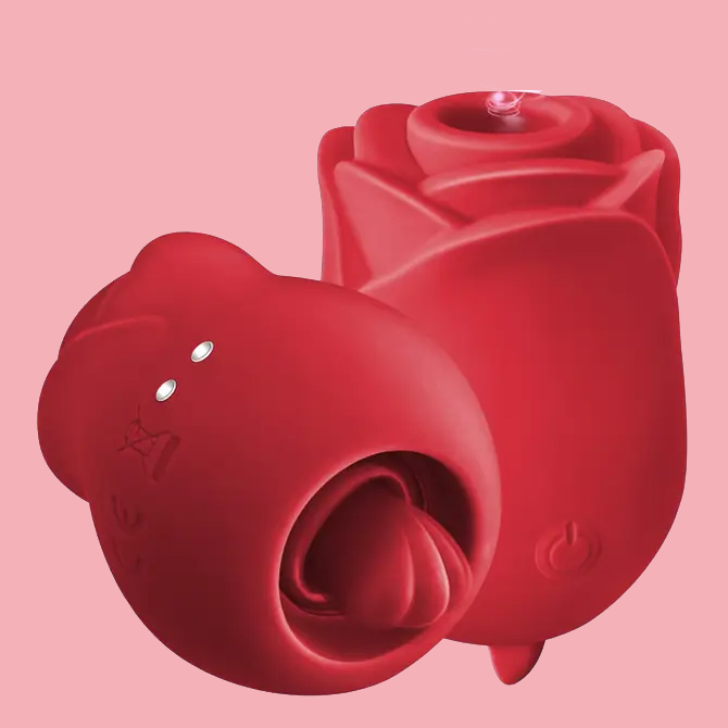 Small Rose and tongue 2 in 1 Adult Sex Toys