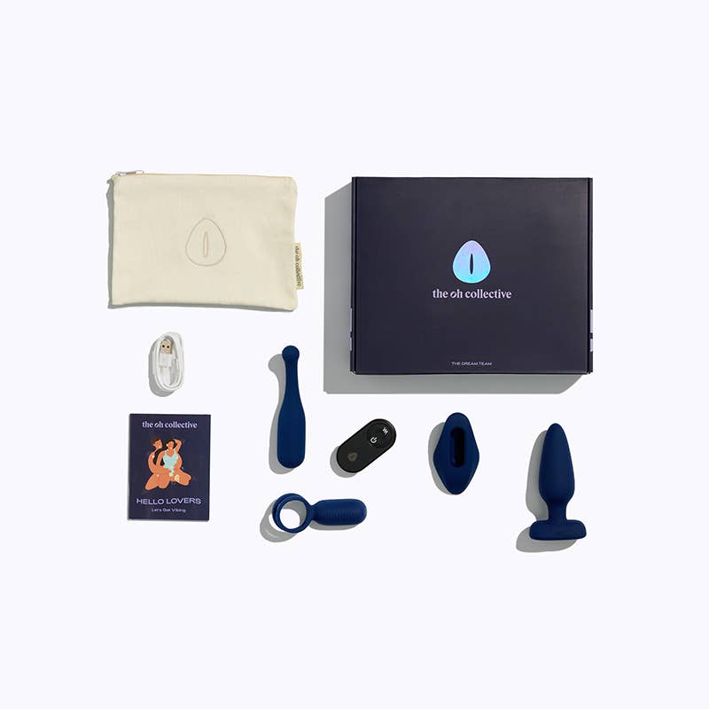 The Dream Team | Couples vibrator set | Navy Blue