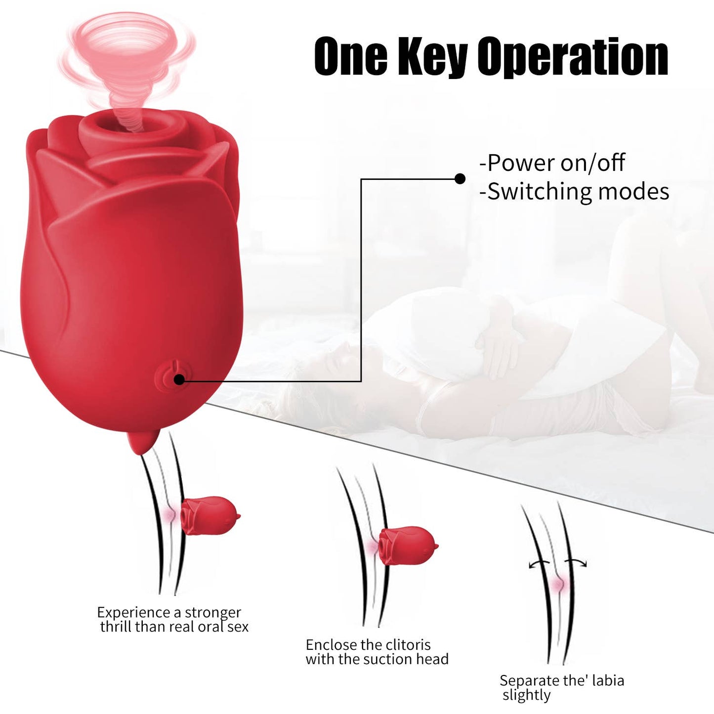 Small Rose and tongue 2 in 1 Adult Sex Toys