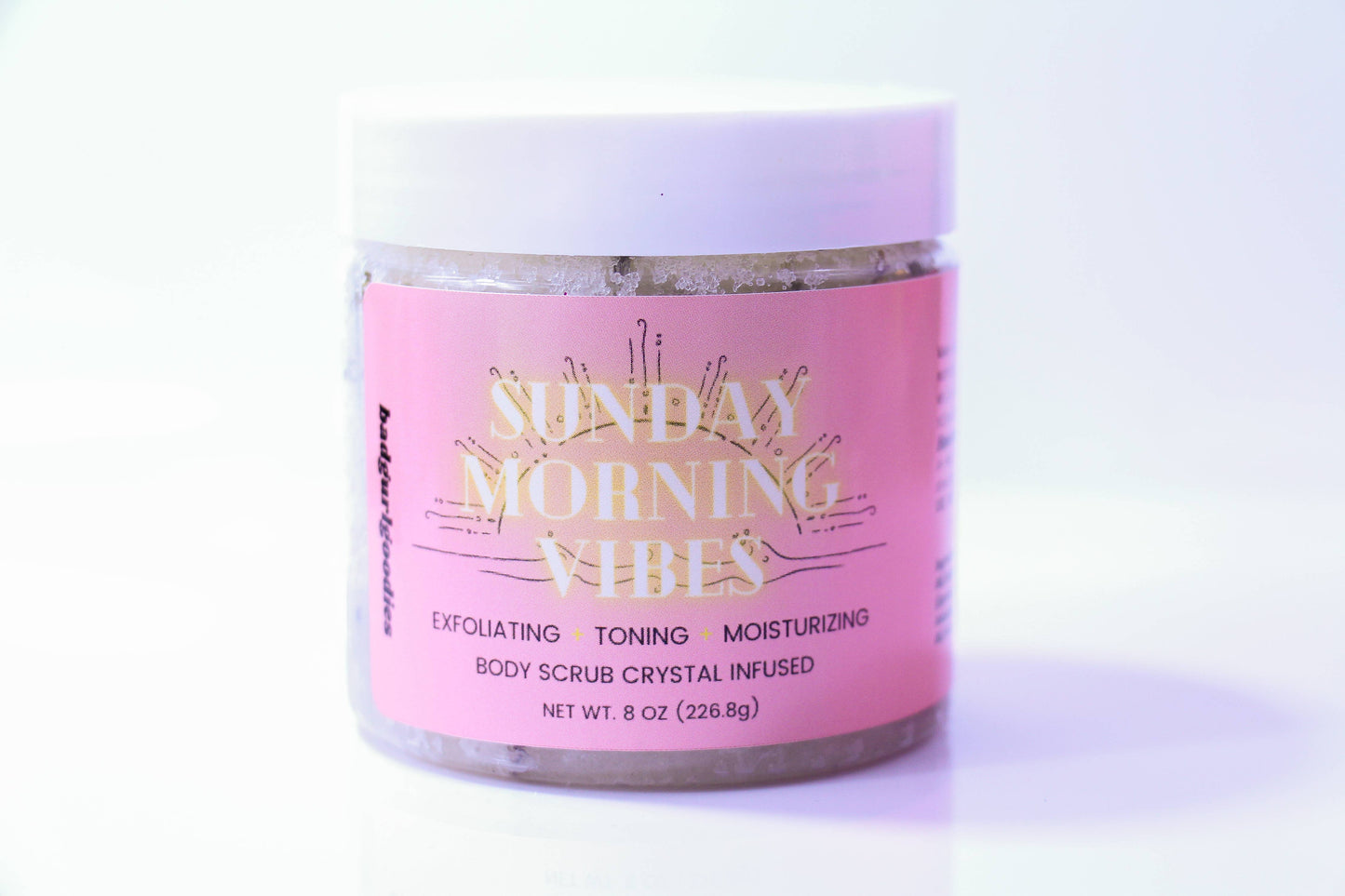 Sunday Morning Vibes Lemon & Lavender Crystal Infused Scrub