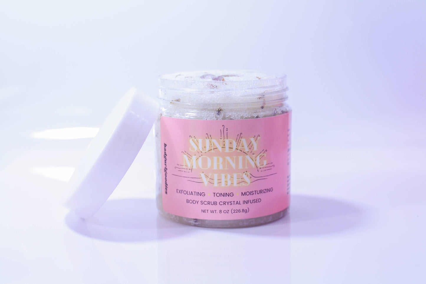 Sunday Morning Vibes Lemon & Lavender Crystal Infused Scrub