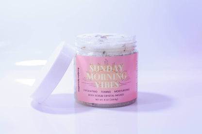 Sunday Morning Vibes Lemon & Lavender Crystal Infused Scrub